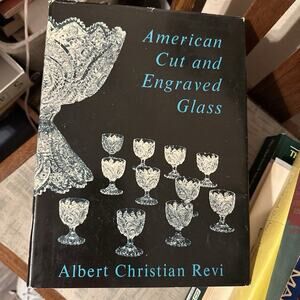 American Cut and Engraved‎ Glass Book Albert Christian Revi HC DJ